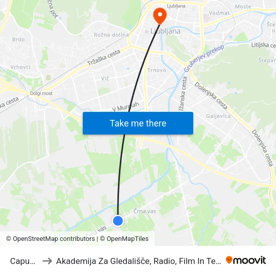 Capuder to Akademija Za Gledališče, Radio, Film In Televizijo map