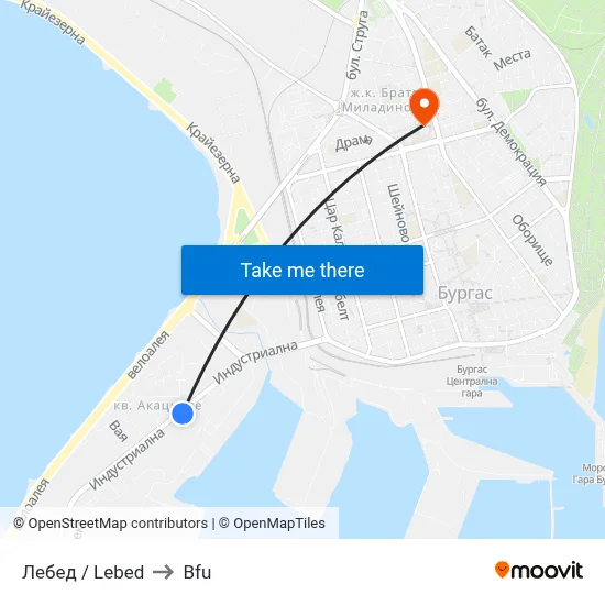 Lebed to BFU map