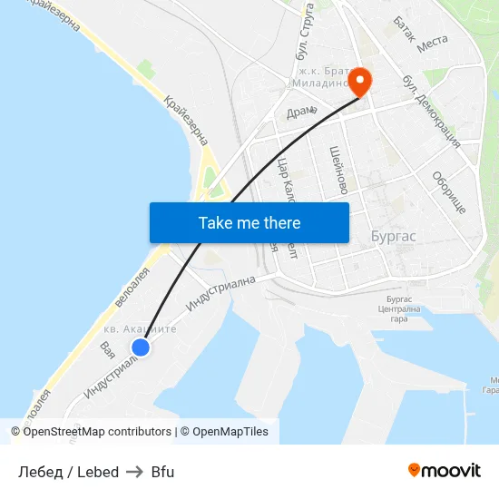 Lebed to BFU map