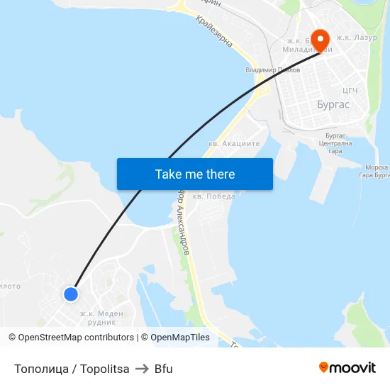 Topolitsa to BFU map