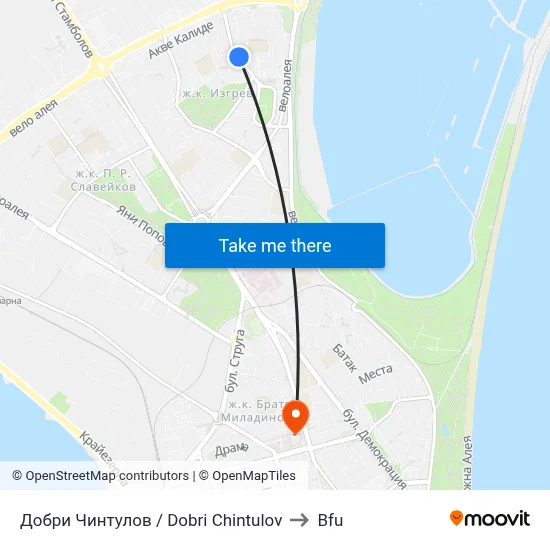 Dobri Chintulov to BFU map