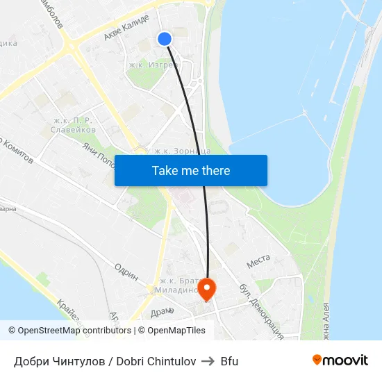 Dobri Chintulov to BFU map