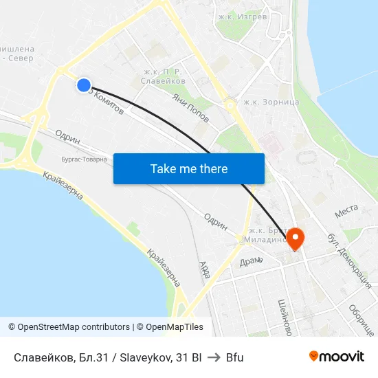 Slaveykov, Block 31 to BFU map