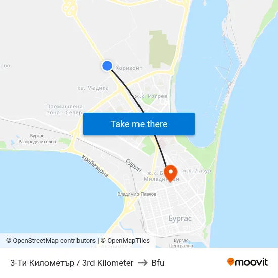 3rd Kilometer to BFU map