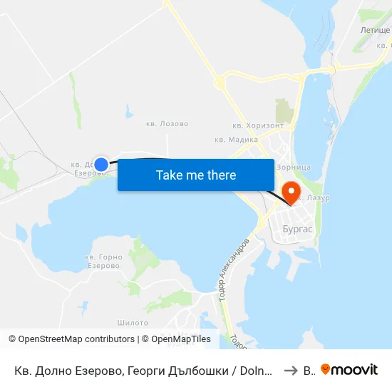 Dolno Ezerovo Quarter, Georgi Dalboshki to BFU map