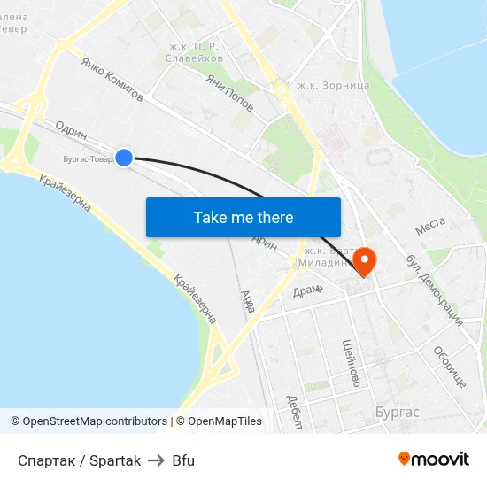 Spartak / Spartak to BFU map
