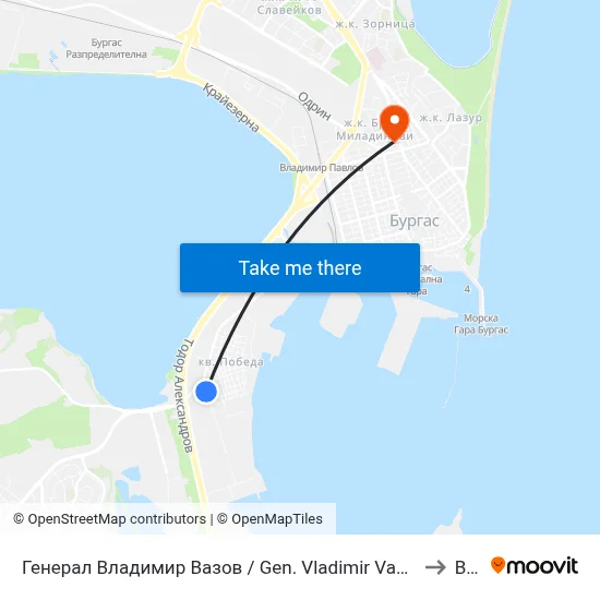 General Vladimir Vazov to BFU map