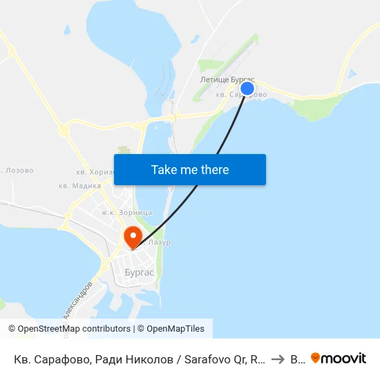 Sarafovo Quarter, Radi Nikolov to BFU map