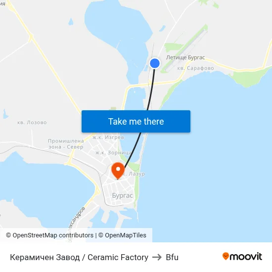 Ceramic Factory to BFU map