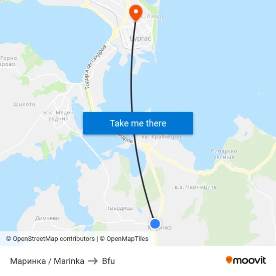 Marinka to BFU map