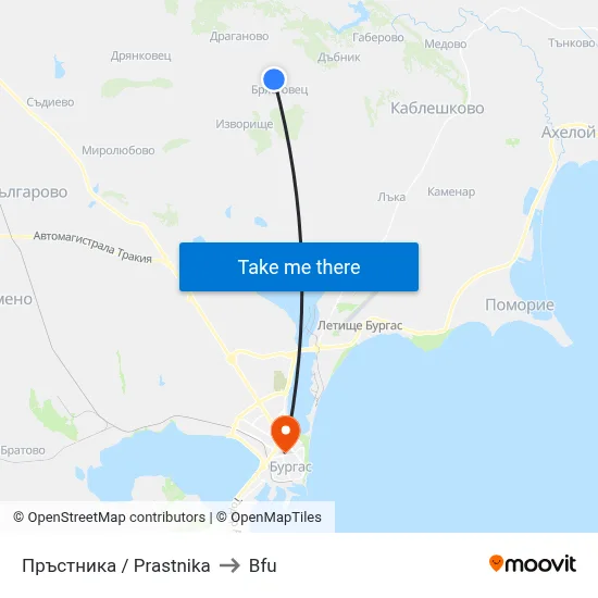 Prastnika to BFU map