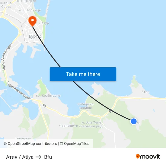 Atiya to BFU map