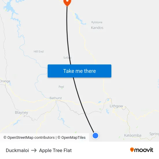 Duckmaloi to Apple Tree Flat map