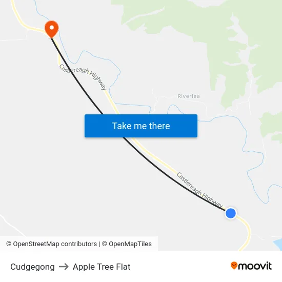 Cudgegong to Apple Tree Flat map