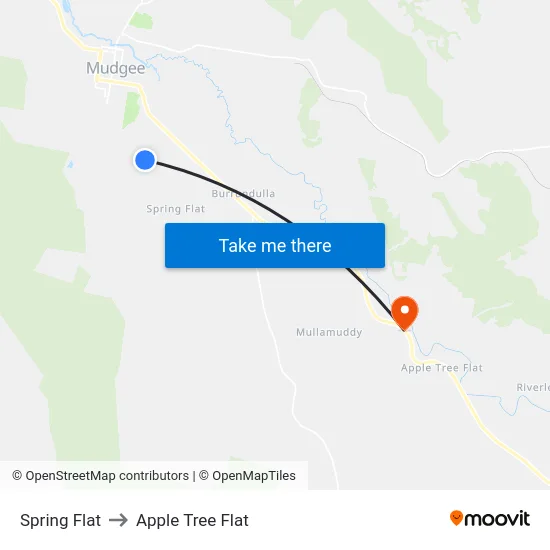 Spring Flat to Apple Tree Flat map