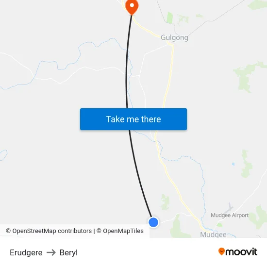 Erudgere to Beryl map