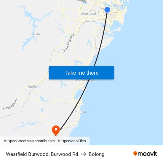 Westfield Burwood, Burwood Rd to Bolong map