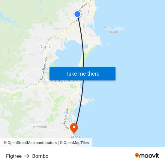 Figtree to Bombo map