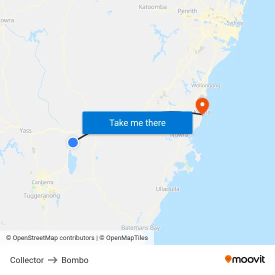 Collector to Bombo map