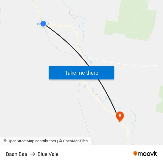 Baan Baa to Blue Vale map