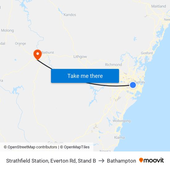 Strathfield Station, Everton Rd, Stand B to Bathampton map