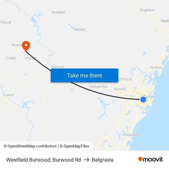 Westfield Burwood, Burwood Rd to Belgravia map