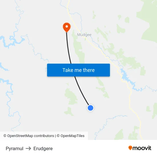 Pyramul to Erudgere map