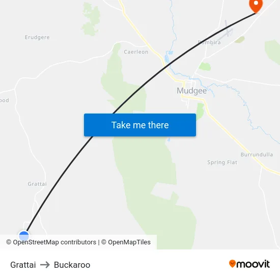 Grattai to Buckaroo map