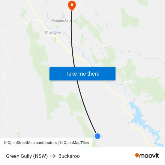 Green Gully (NSW) to Buckaroo map