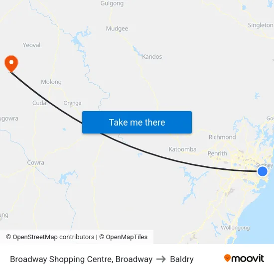 Broadway Shopping Centre, Broadway to Baldry map