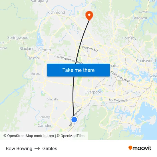 Bow Bowing to Gables map