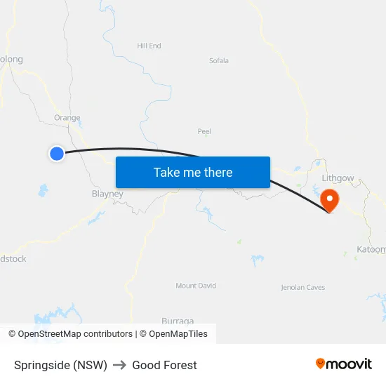 Springside (NSW) to Good Forest map
