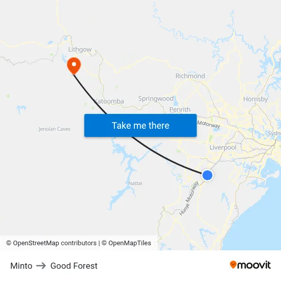 Minto to Good Forest map