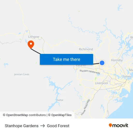 Stanhope Gardens to Good Forest map