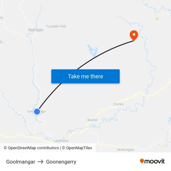 Goolmangar to Goonengerry map