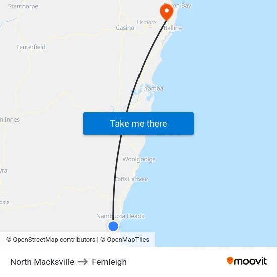 North Macksville to Fernleigh map