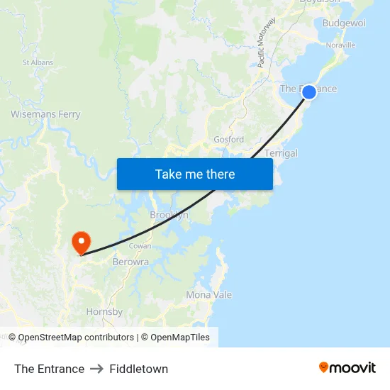 The Entrance to Fiddletown map