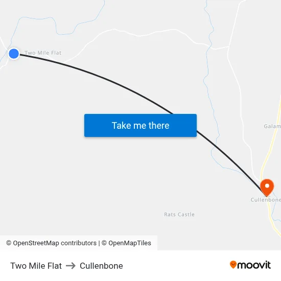 Two Mile Flat to Cullenbone map
