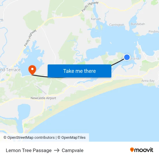 Lemon Tree Passage to Campvale map