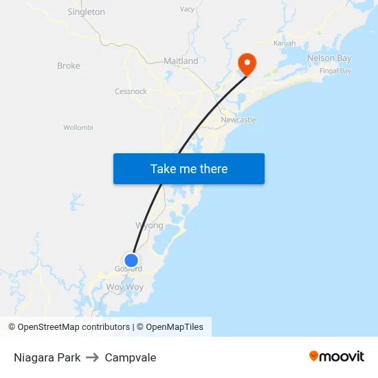 Niagara Park to Campvale map