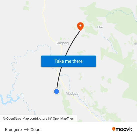 Erudgere to Cope map