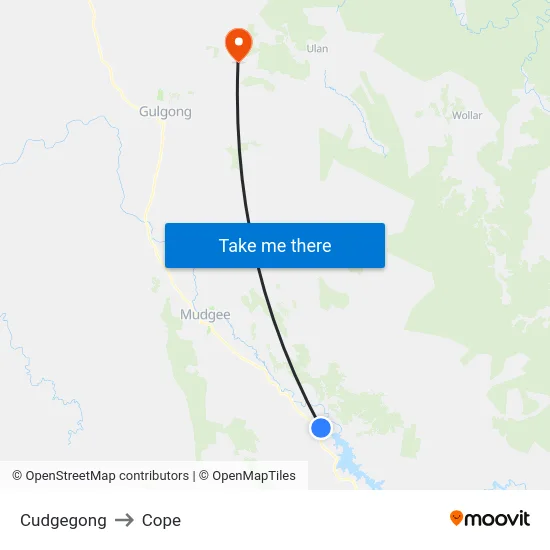 Cudgegong to Cope map