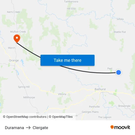 Duramana to Clergate map