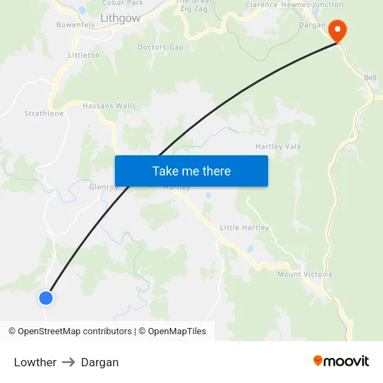 Lowther to Dargan map