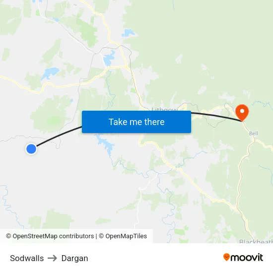 Sodwalls to Dargan map