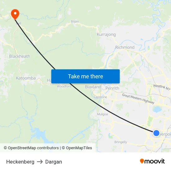 Heckenberg to Dargan map