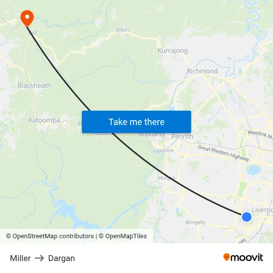 Miller to Dargan map