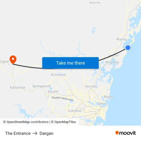 The Entrance to Dargan map