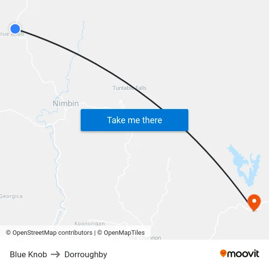 Blue Knob to Dorroughby map