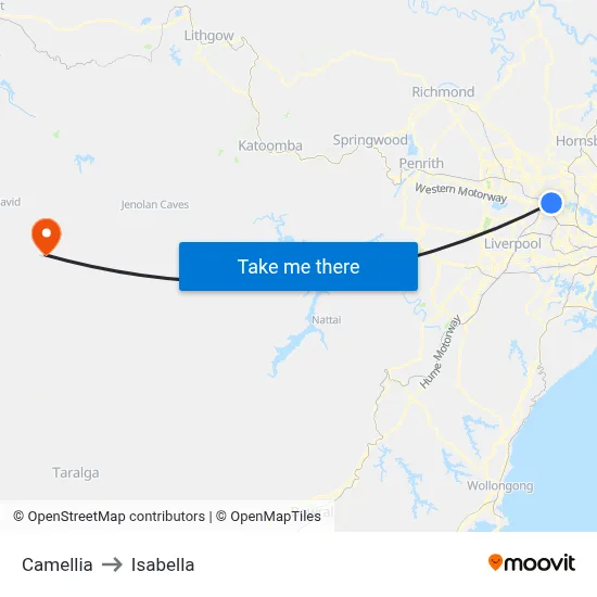 Camellia to Isabella map